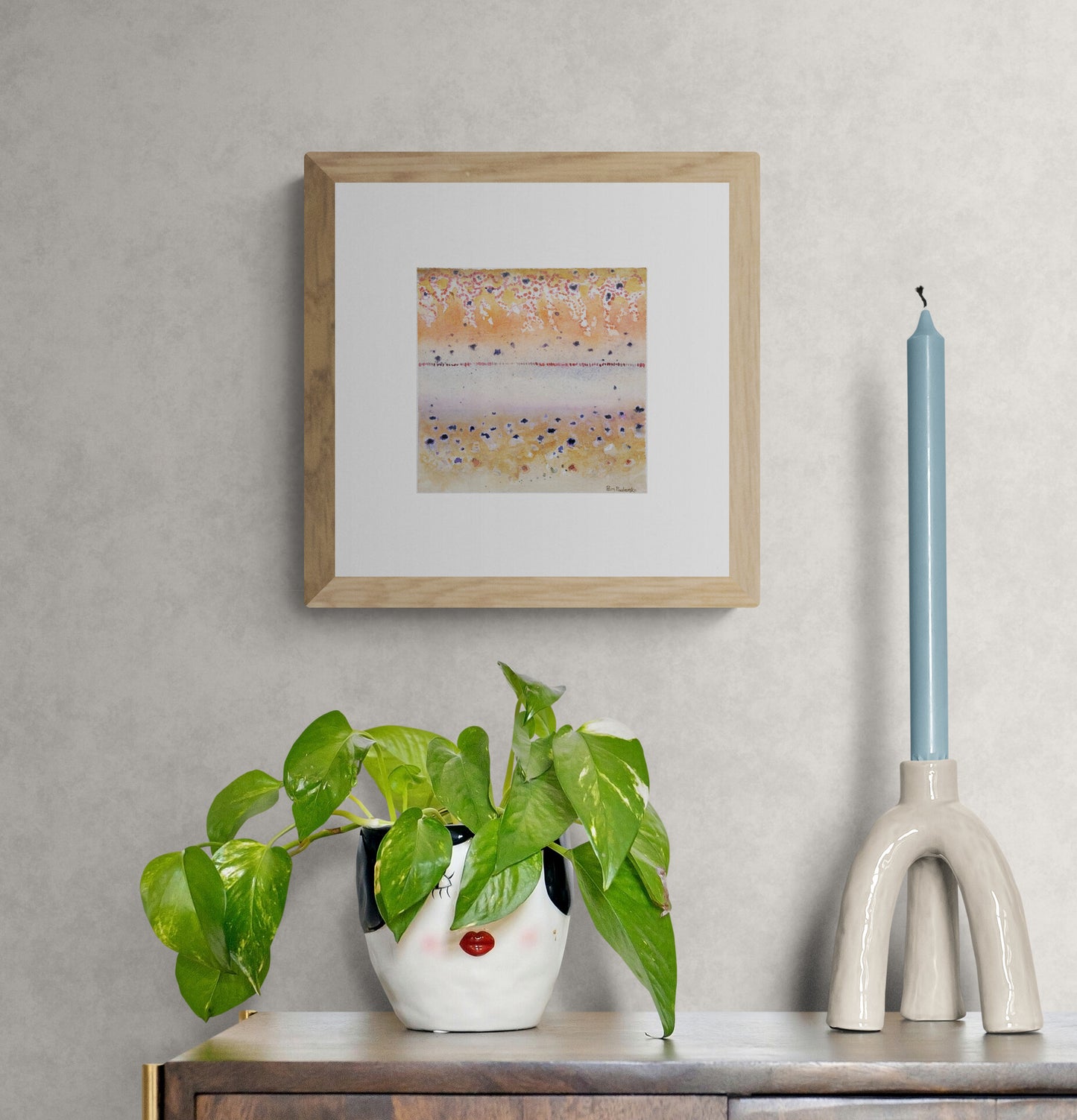 Atlantic Salmon Stages - Abtract watercolour original painting - Original Watercolour Art by Canadian Artist Pamela Paulenko, painting Ontario wildlife